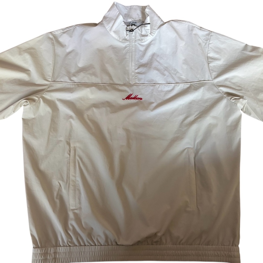 New Malbon Golf Mens Members Windshirt Pullover in Canvas Size L Club Malbon - Picture 2 of 3